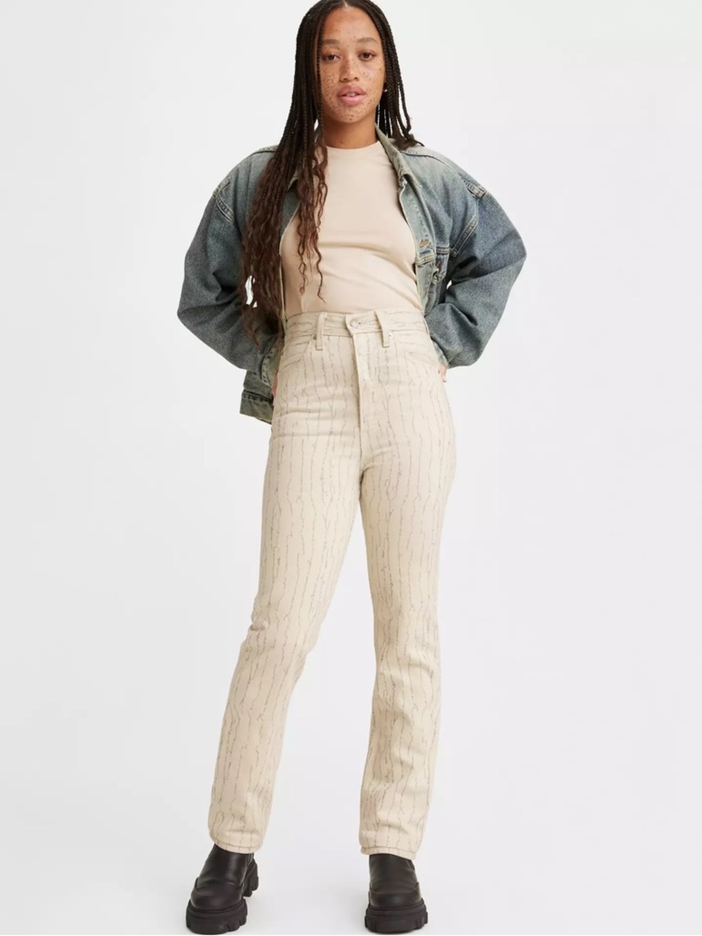 LEVI'S® WELLTHREAD® '70S HIGH RISE STRAIGHT FIT WOMEN'S JEANS 26 NWT